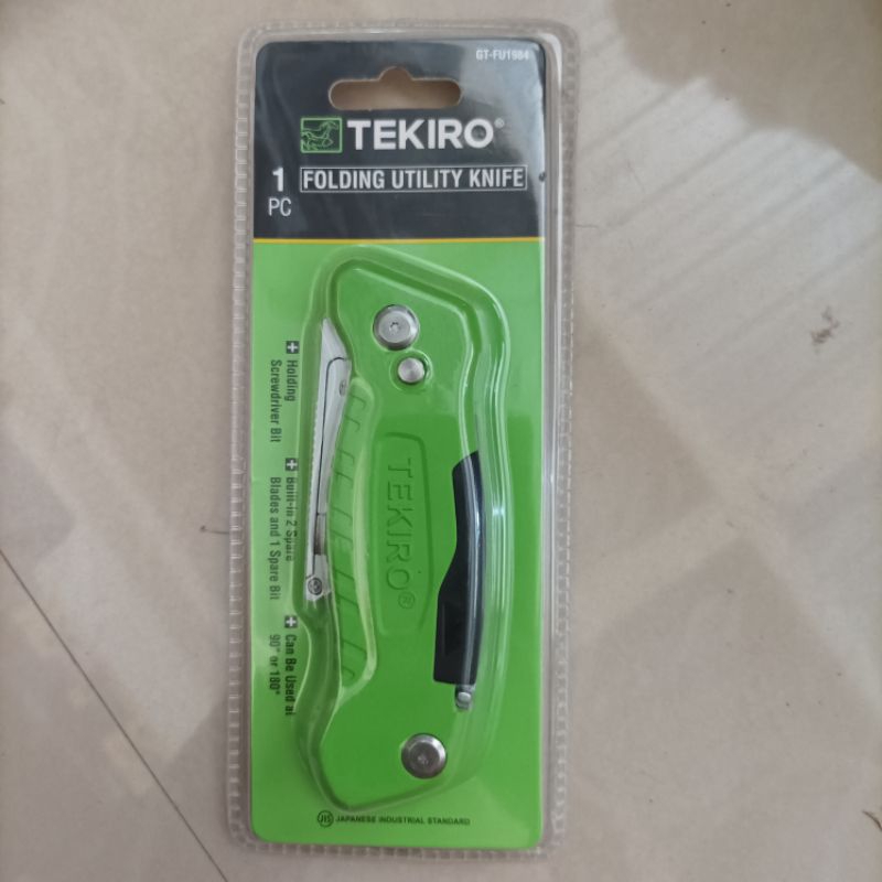 

tekiro pisau cutter lipat folding utility knife alat potong serbaguna