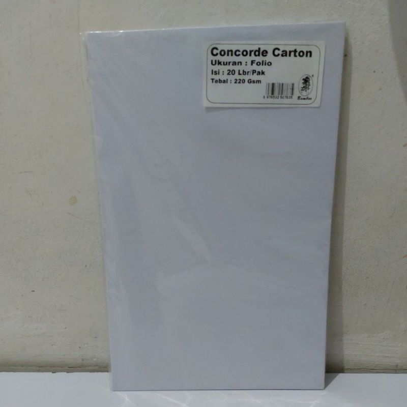 Kertas concorde folio 220gsm