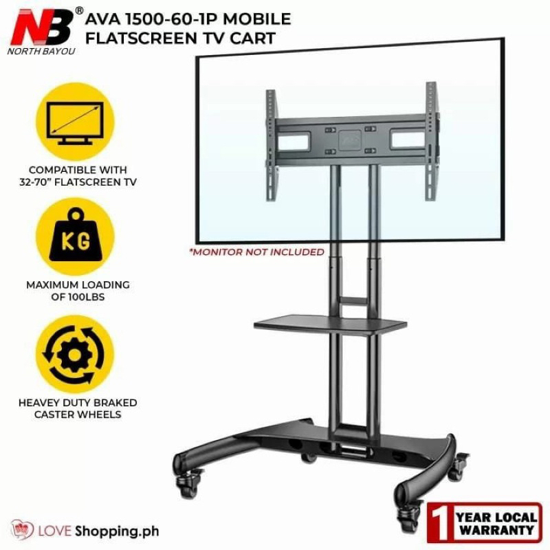 Bracket Stand TV | Standing Bracket tv 2 TIANG | SIZE 32 - 75 inch NB NORTH BAYOU