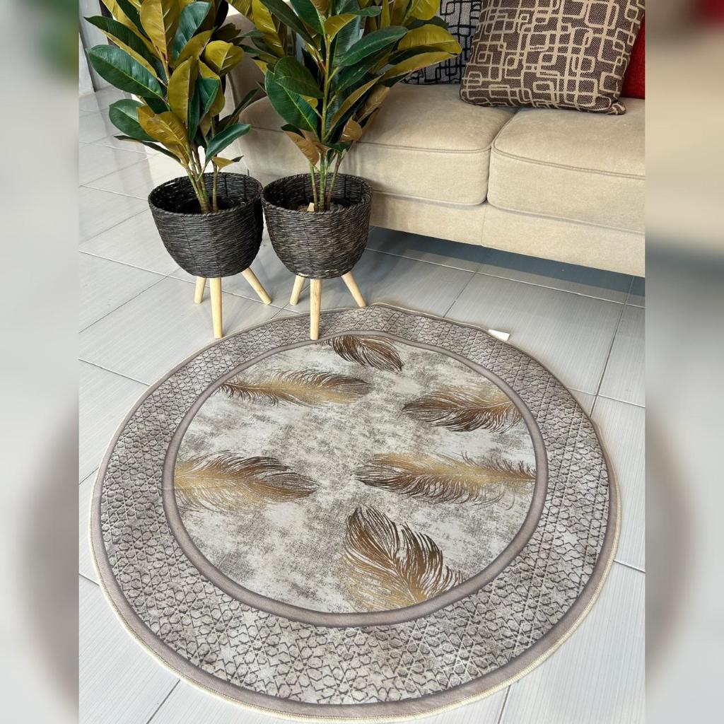 KARPET BULAT RUANG TAMU [DIAMETER 120 CM]