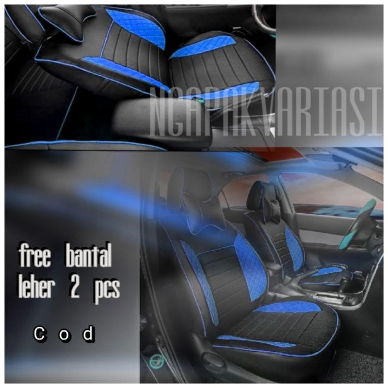 sarung jok mobil bahan ferari Terios dan rush 2013 dan 2018-2024 full seat jok 3 baris