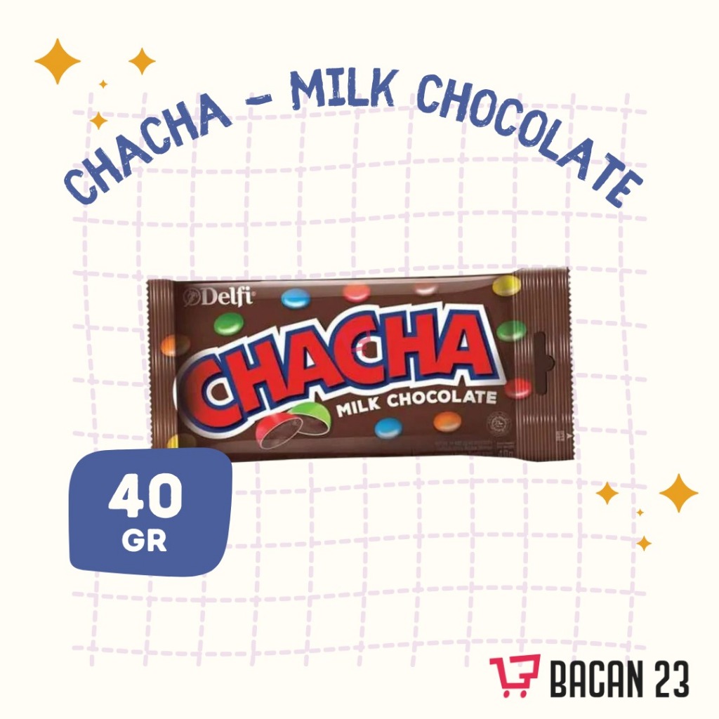 

Delfi Chacha Milk Chocolate (40gr) Permen Warna Warna Delfi Chocolate