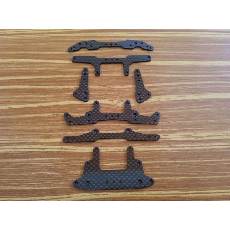 Bemper Tamiya AR dan MA Chassis HG Carbon Custom (ada bautnya)