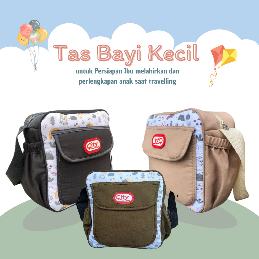 CAL Tas Bayi Kecil Multifungsi / Tas Bayi Lucu Print