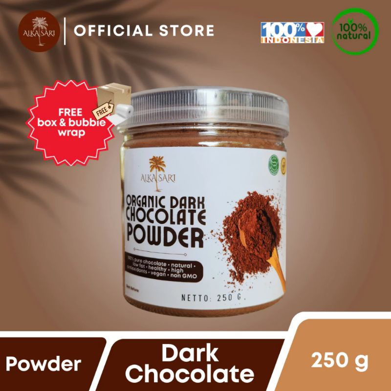 

Bubuk Serbuk Coklat Dark Chocolate Powder Organic 250g