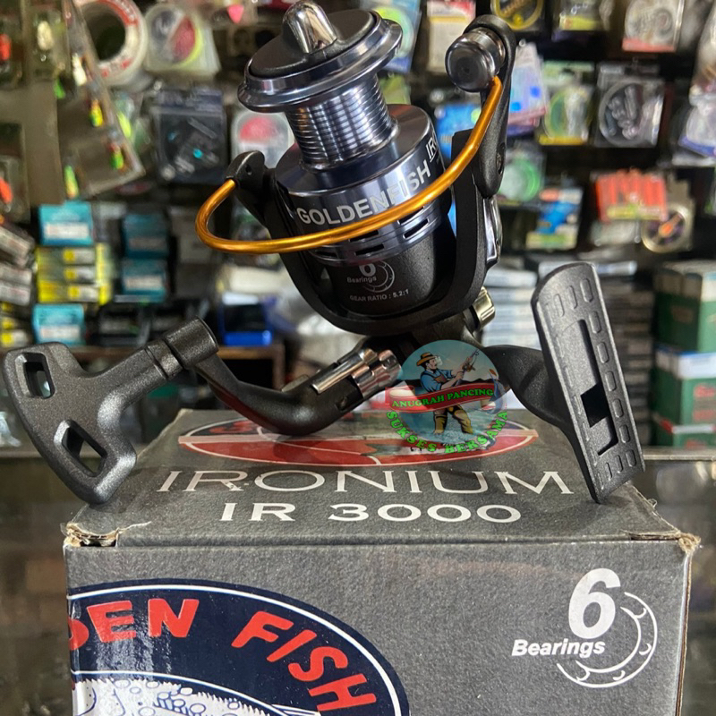 Reel Ironium Golden Fish 3000 Casting 6 Ball Bearings