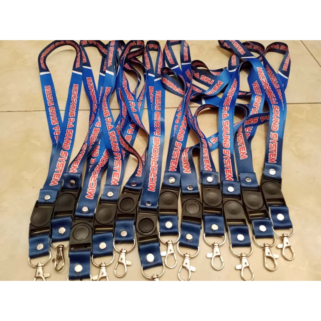 

CUSTOM TALI LANYARD ID CARD / CETAK TALI LANYARD PRINTING 2 SISI FULL COLOR