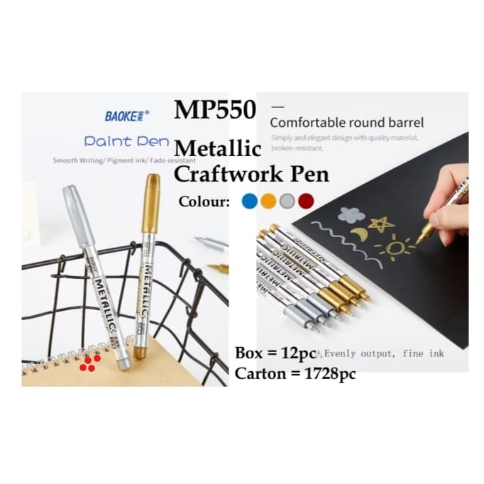 

Spidol Metallic Craftwork Pen MP550