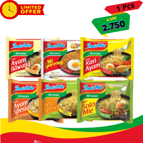 

[ Indomie 1 Pcs 2.750 ] Indomie Goreng Kuah All Varian Indomie Soto Ayam Bawang Ayam Spesial Kari Ayam Indomie Termurah Terlengkap
