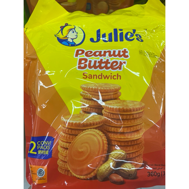 Julie’s Julies biscuit kacang malaysia rasa peanut butter sand