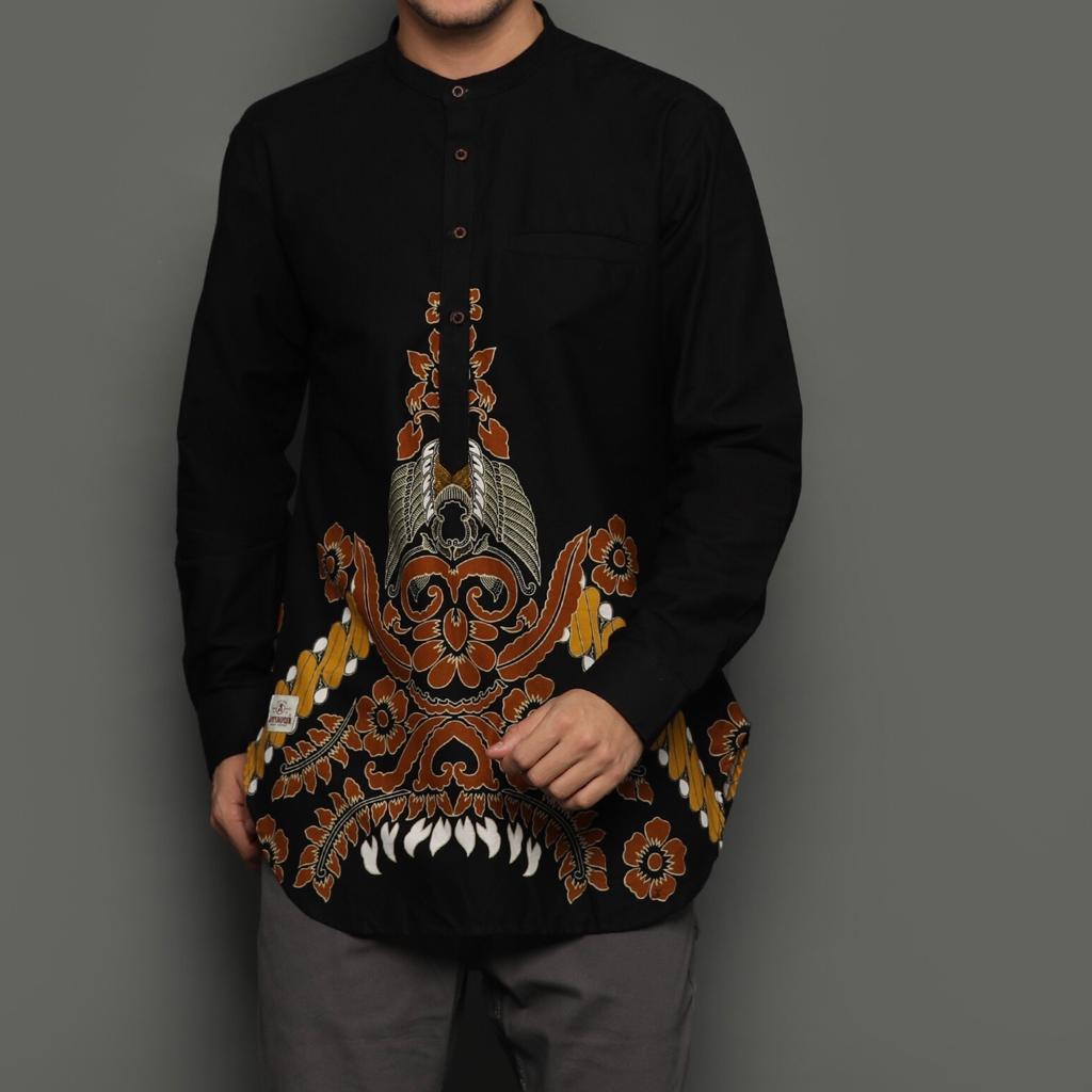 kurta batik Assyauqie lengan panjang / koko batik size S M L XL