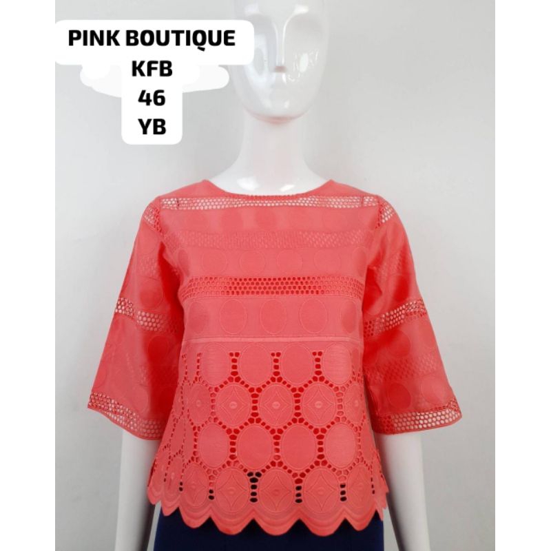 Atasan Blouse Pink Butik Premium Import Bangkok