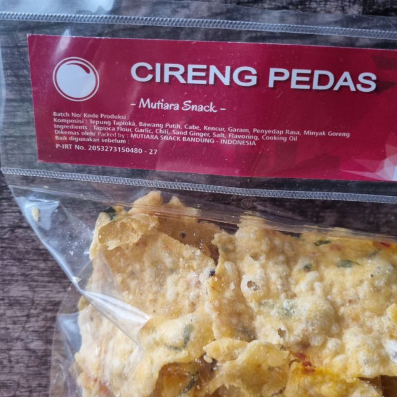 

Keripik Cireng Pedas Mutiara Snacks