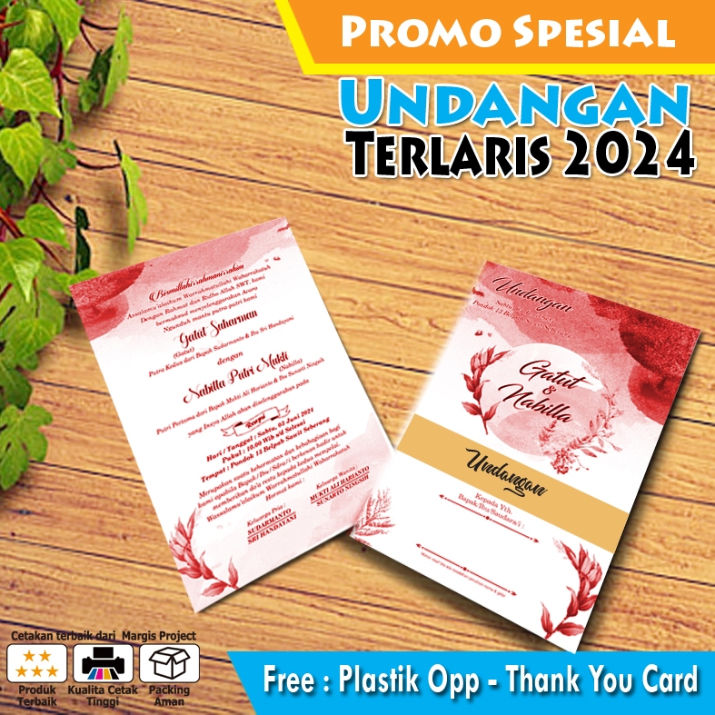 UNDANGAN SABUK 1 LEMBAR 2 SISI TERARIS 2024
