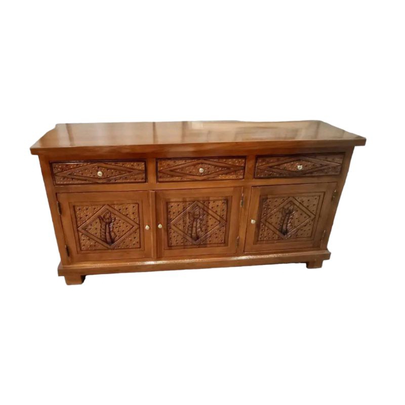 Bofet Ukir Bahan Kayu jati Produksi asli Jepara