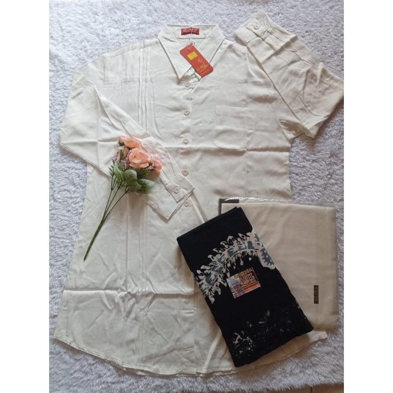 setelan santri tunik Al Mya (baju sarung hijab)