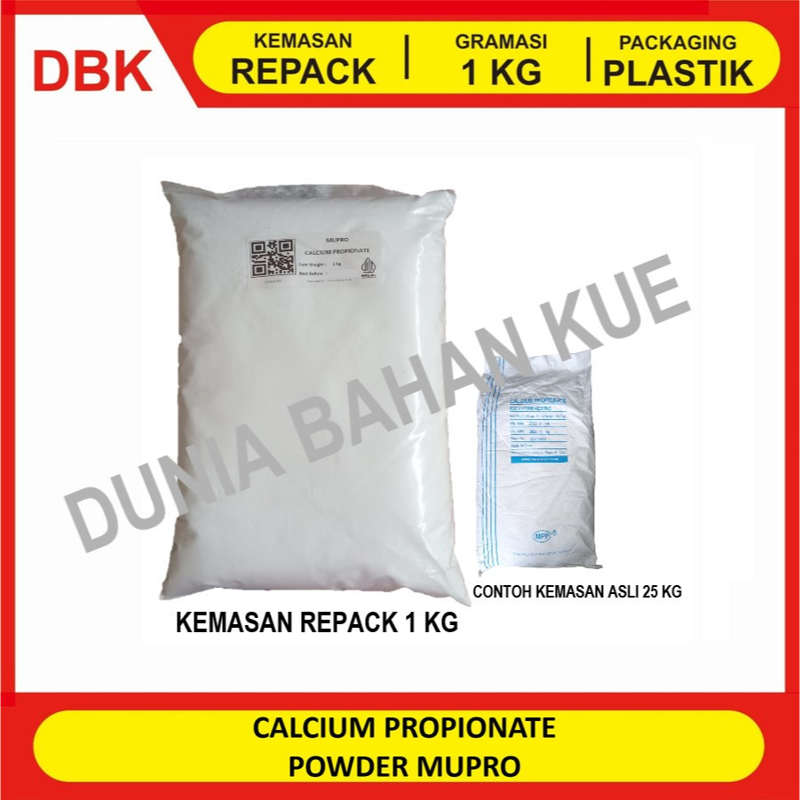 

CALCIUM PROPIONATE POWDER MUPRO - REPACK 1 KG / PENGAWET MAKANAN FOOD GRADE