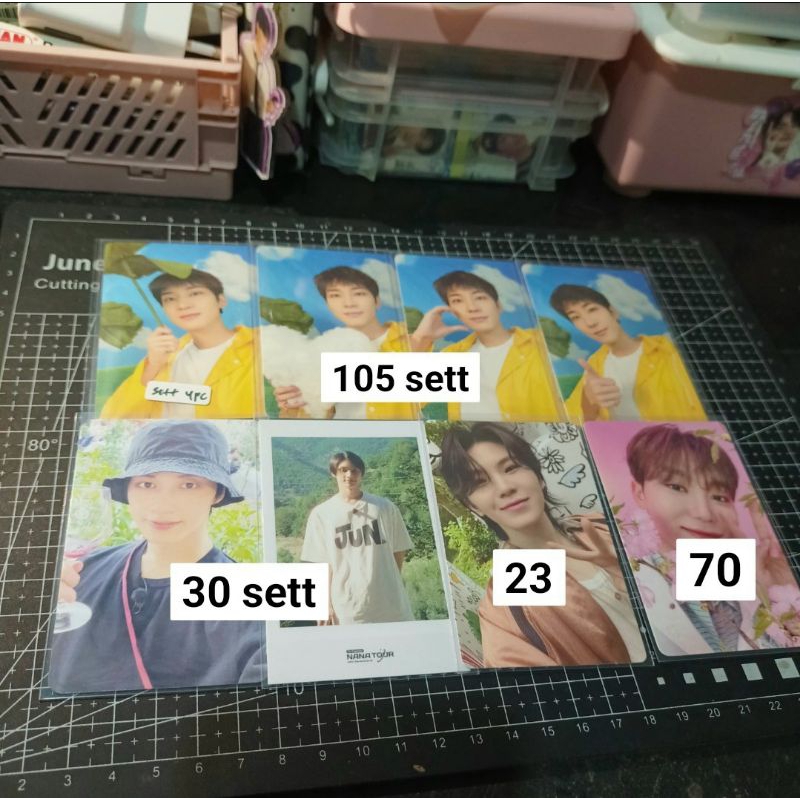 photocard aab wonwoo seungkwan jun nana tour heaven 2:14 carat ver totoro sett always yours lim A