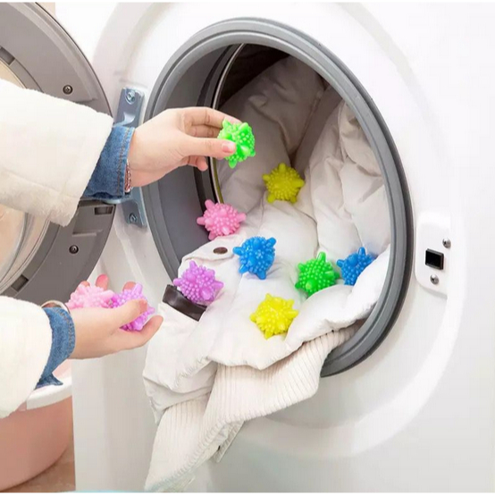 Magic Laundry Ball Bola Karet Karet Mesin Cuci Anti Kusut Pencuci Baju — 8