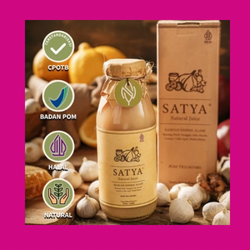 

Promo satya jus bawang putih tunggal jahe merah lemon madu hutan cuka apel bahan alami ampuh