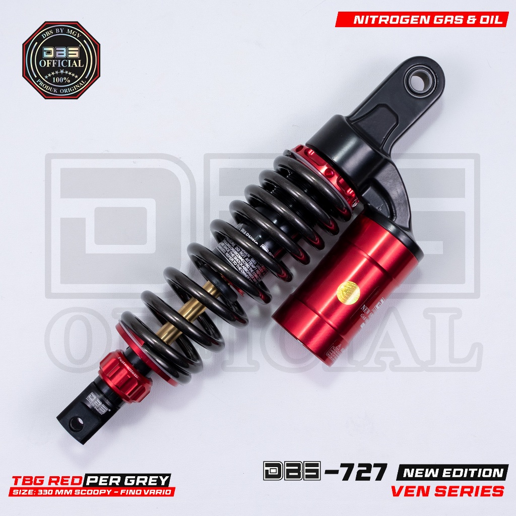 DBS 727  Series Shock Belakang Mio Beat Scoopy Genio Fazzio VarioFi Vario125/150 MioM3 Xeon Soul Gt