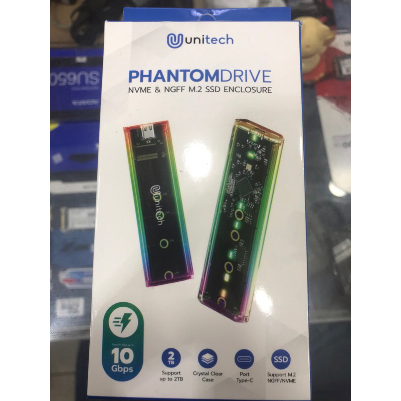 casing ssd M2 NVME unitech RGB