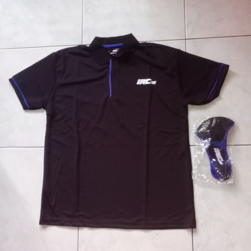 Polo Shirt Baju Mekanik IRC Apparel Tire Fasti Pro Size L/ XL + Free Masker