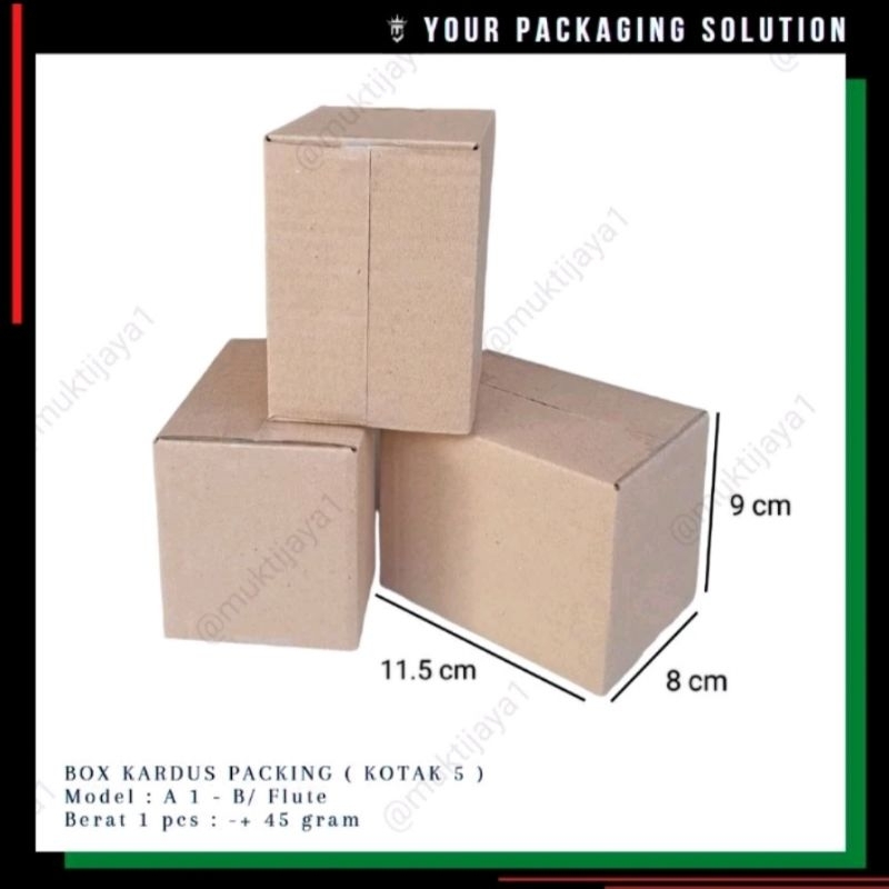 

BOX KOTAK 5 • 11.5x8x9cm • Kotak || Kardus || Karton || Packing