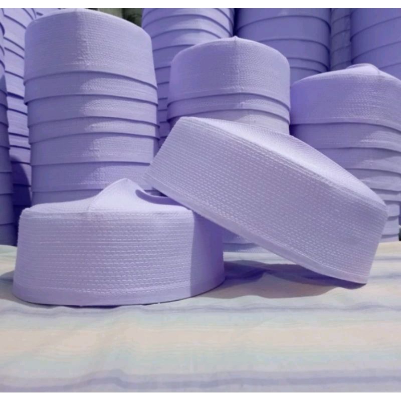 Peci putih songkok kalbut putih tinggi 6 dan 8cm