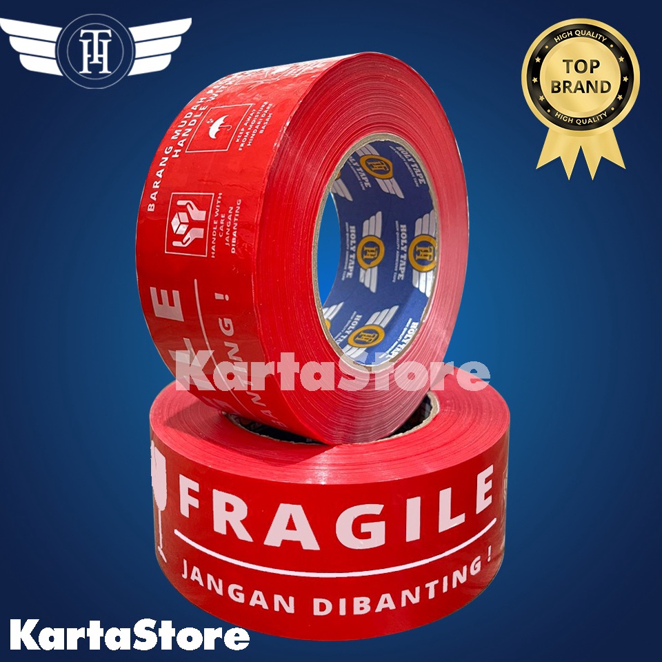 

KODE M69U LAKBAN FRAGILE 3 YARD FULL MERAH HOLY TAPE