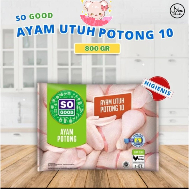 

So Good Ayam Utuh Potong 10 Halal & Higienis