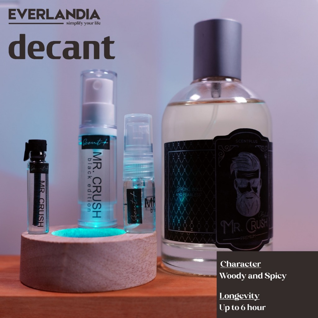 DECANT Parfum Original Mr. Crush Black Edition EDP Share in Jar 5ml spray/2ml spray/1ml vial