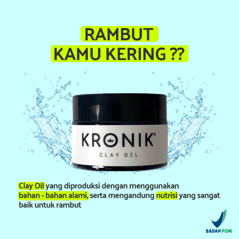 Minyak Rambut Pria Vitamin Rambut Kering Pomade Pelembab Rambut Pria Wangi Vanilla Clay Oil