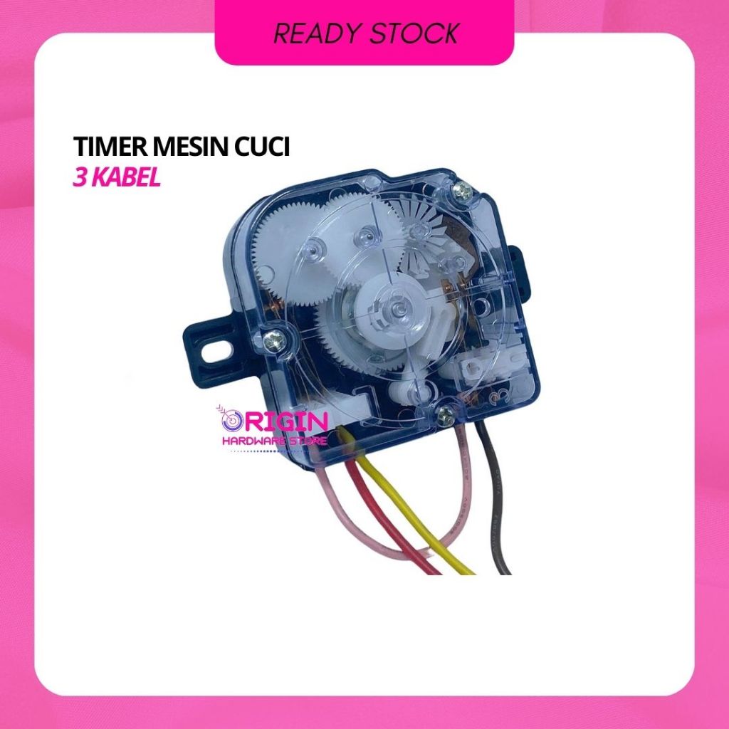 Timer Mesin Cuci 3 KABEL - Penanda Waktu Mesin Wash/Pencuci MULTI