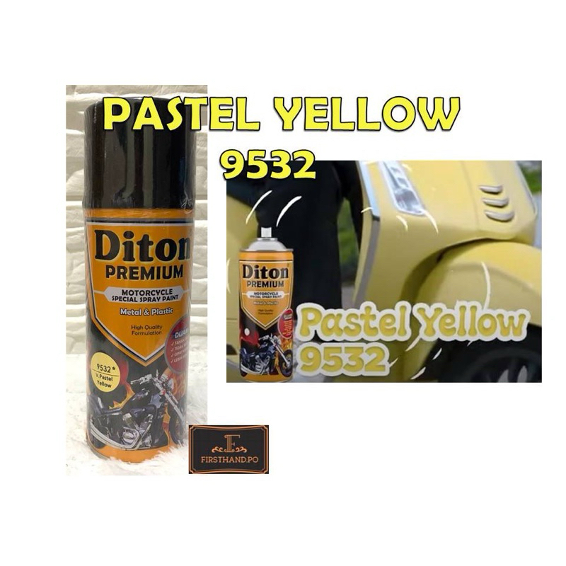 DITON PREMIUM Vespa cat semprot diton Vespa Pastel Yellow 9532 pastel kuning