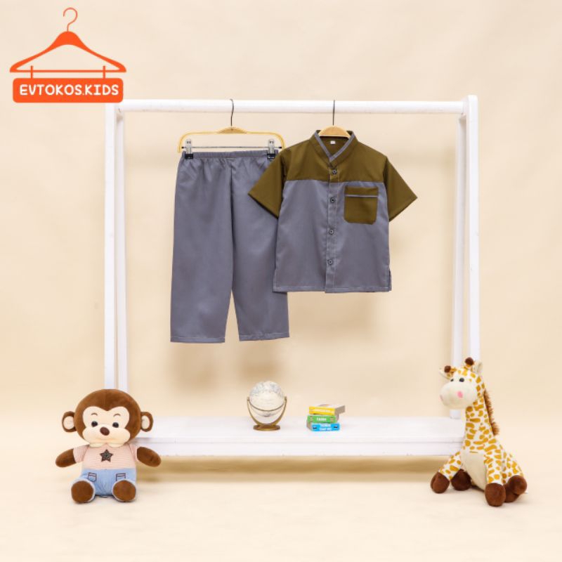 Setelan Koko Anak Laki-laki Baju & Celana 1-12Tahun Toyobo Premium