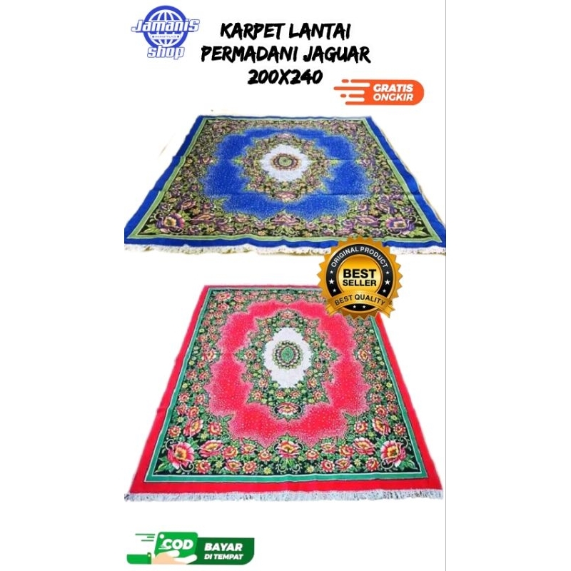 karpet lantai ruang tamu permadani jumbo ambal jaguar