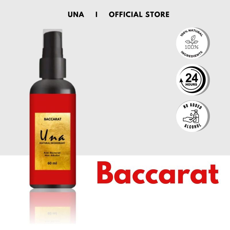 Natural Deodoran Spray 60ml - Wangi Baccarat | Natural Deodoran Tawas
