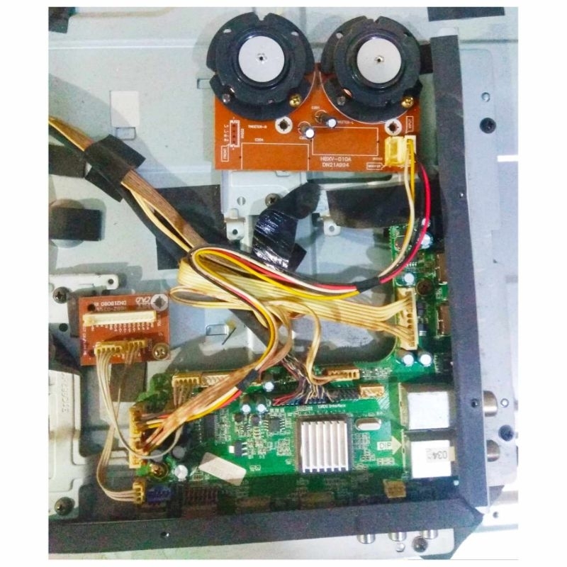 MB mainboard dan PSU TV Polytron PLD 43S863