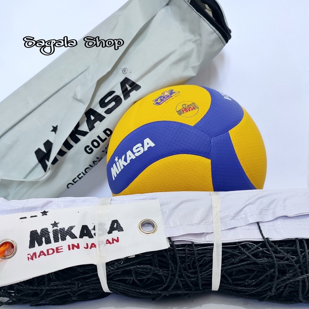 KODE X88F 1 Set Bola Volly Voli Dan Net Mikasa Molten Original Training Match Official Size 5