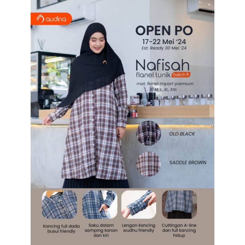 [READY STIK] Nafisah Tunik by Audina/ORI AUDINA