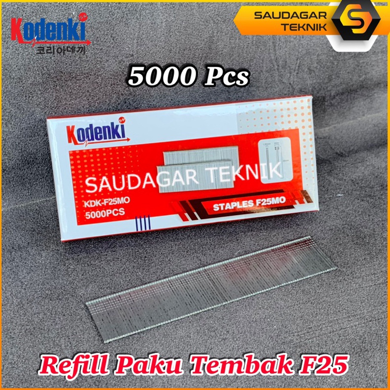 

KODE Y48P KODENKI Isi Staples Paku Tembak F25 Model Lurus Refill Mesin Staples Paku Tembak Angin Stapler Gun F 25