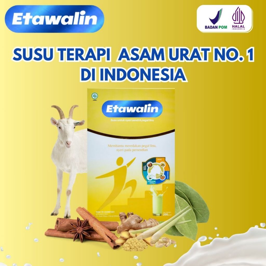 

Etawalin Susu Sehat Original Untuk Asam Urat Dan Nyeri Sendi Tulang