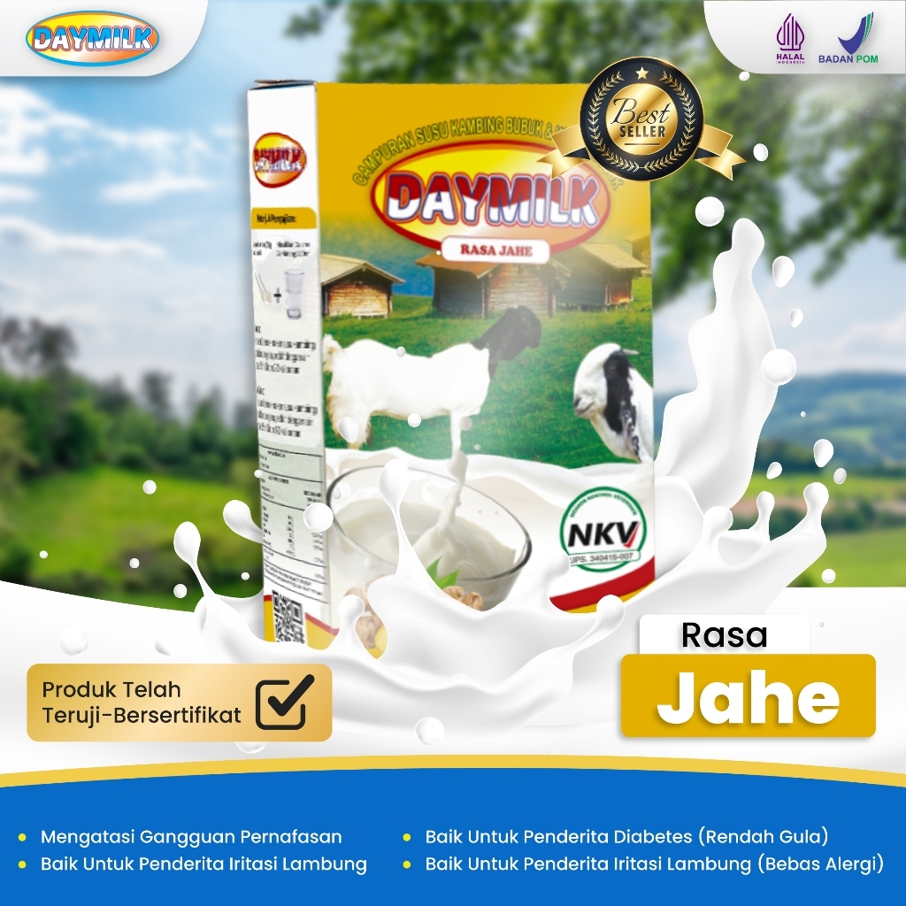 

Daymilk Jahe Susu Kambing Etawa Atasi Sesak Nafas 200gr Makassar