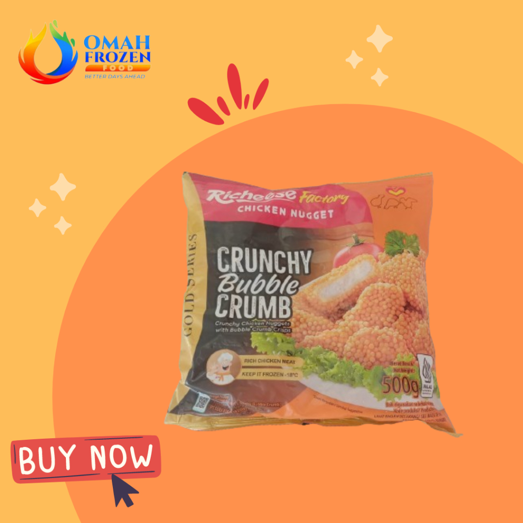 

Richeese Factory Chicken Nugget Crunchy Bubble Crumb 500gr (NON COD DAN REGULER DILUAR KARISIDENAN SOLO)