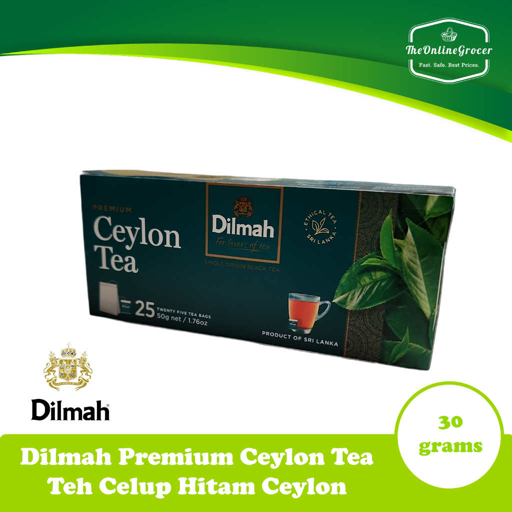 

Dilmah Premium Ceylon Tea - 25x2gr Teh Hitam Celup No Envelope