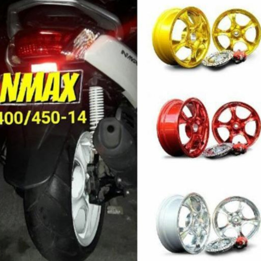 POWER VELG N MAX 400/450-14 ROSE WHITE, RED, GOLD