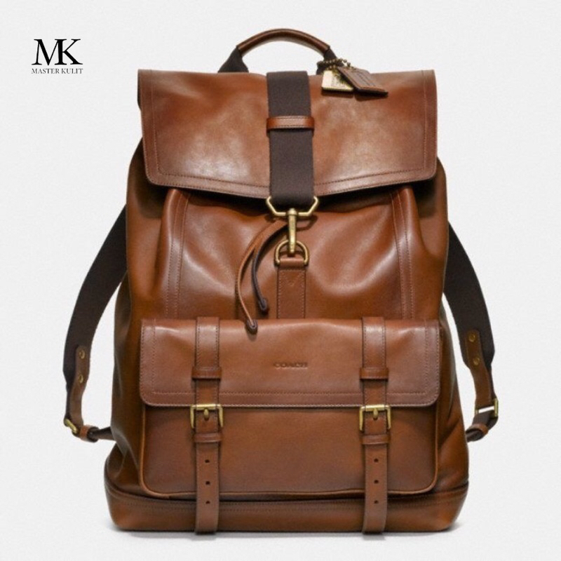 Tas Ransel Pria Full Kulit Asli Vintage Tas Gendong Tas Kerja Kuliah Mk.75
