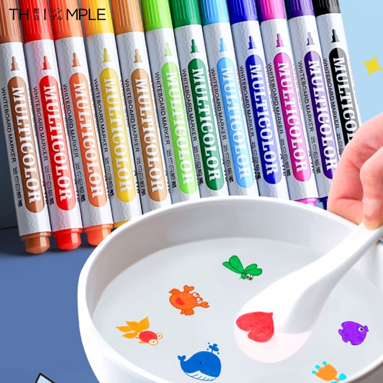 

KODE B24L Magic marker floating pen waterspidol ajaibSpidol Apung Air spidol Papan TulisTHIMPLE