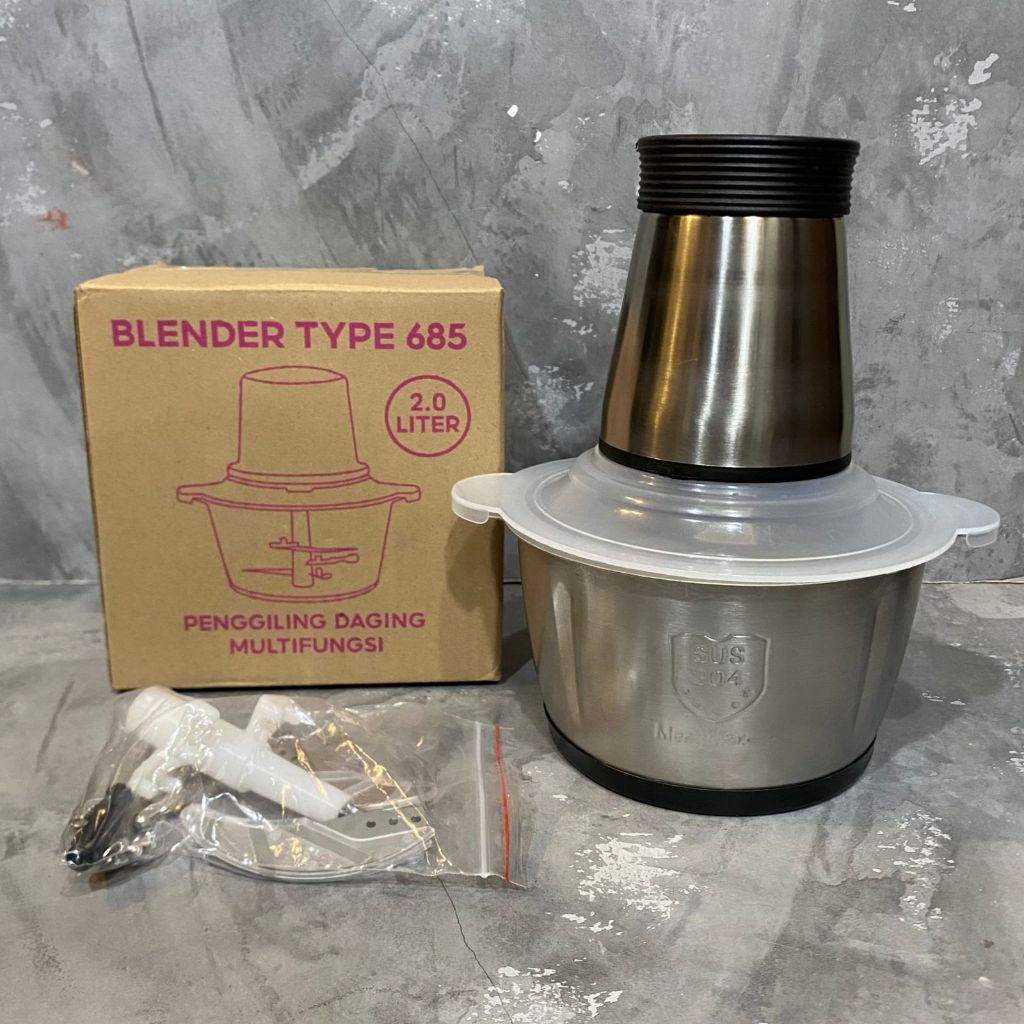 Blender Daging Stainless Blender Penghalus Daging Food Chopper Stainless 685